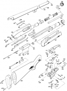Remington parts schematic